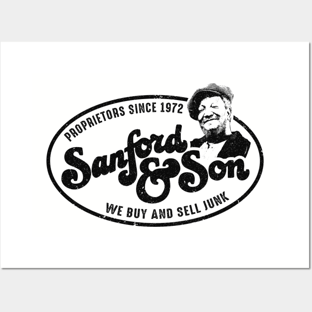 Sanford and Son Worn Logo Lights Wall Art by Alema Art